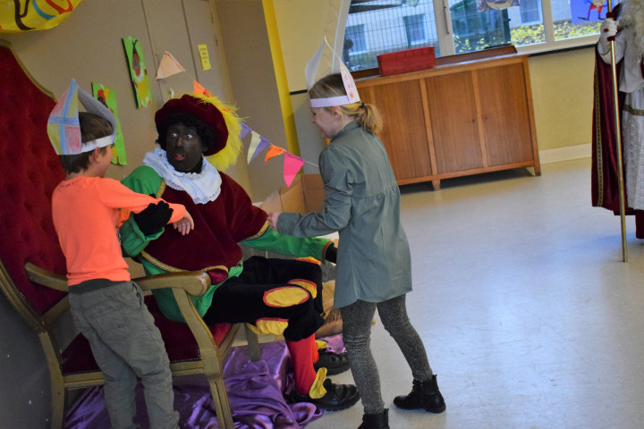 Bezoek van Sinterklaas 